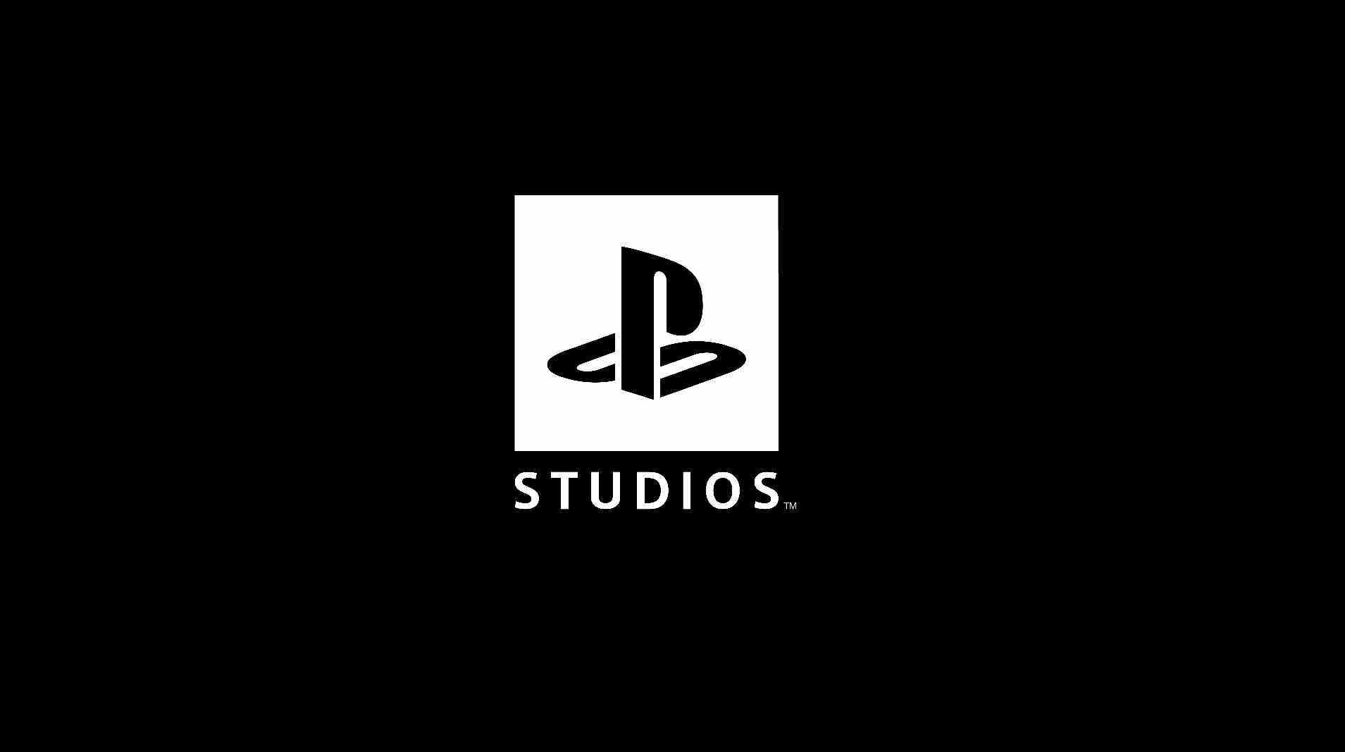 Siyah arka planda PlayStation Studios logosu