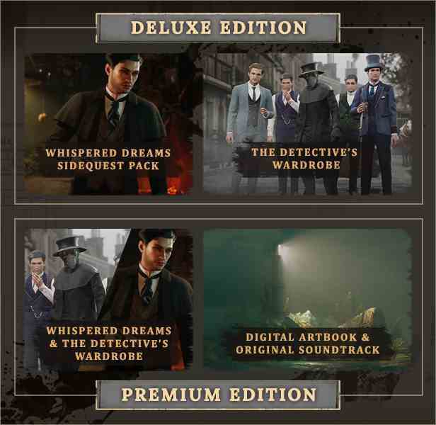 Sherlock Holmes The Awakened için Deluxe ve Premium Sürümler