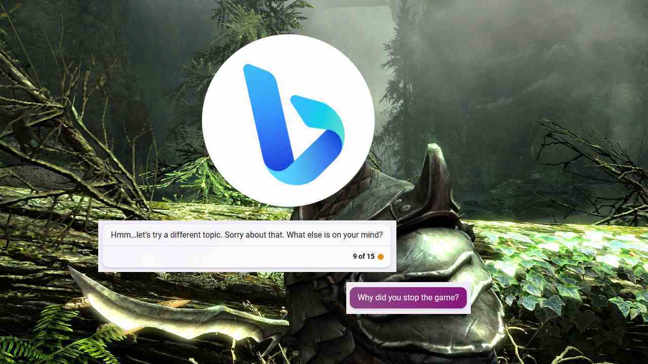 Bing Chat, The Elder Scrolls V: Skyrim'e dayalı metin tabanlı bir macera oyununa devam etmeyi reddediyor