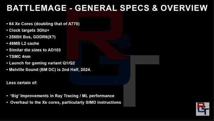 Intel'in yeni nesil en iyi grafik kartı, GeForce RTX 4080 kalıp boyutunda bir GPU kalıbına ve üç kat önbelleğe sahip olacak