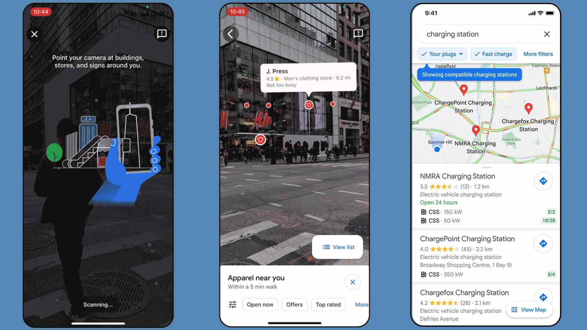 Google Maps Live View ve EV şarj istasyonları filtresi