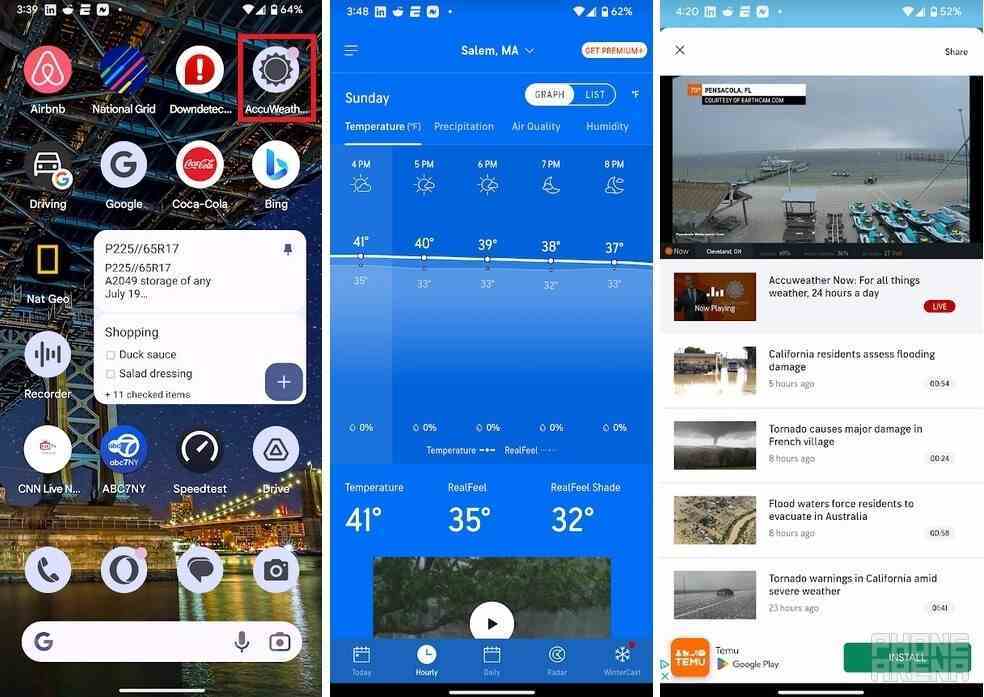 AccuWeather uygulaması bazı yeni özellikler alıyor - Popüler iOS ve Android hava durumu uygulamasına eklenen yeni özellikler