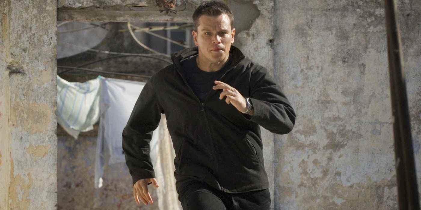 Jason Bourne, Bourne Ultimatum'da kameraya doğru koşuyor