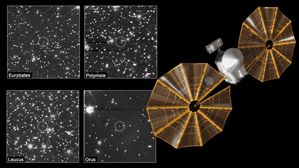 NASA'nın Lucy probu, hedeflerinin ilk görüntüsünü yakaladı - Jüpiter'in Truva asteroidleri