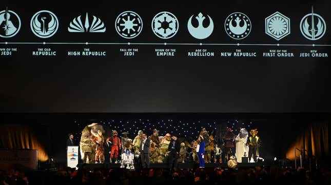 Tüm Star Wars zaman çizelgesine sahip film yapımcıları.