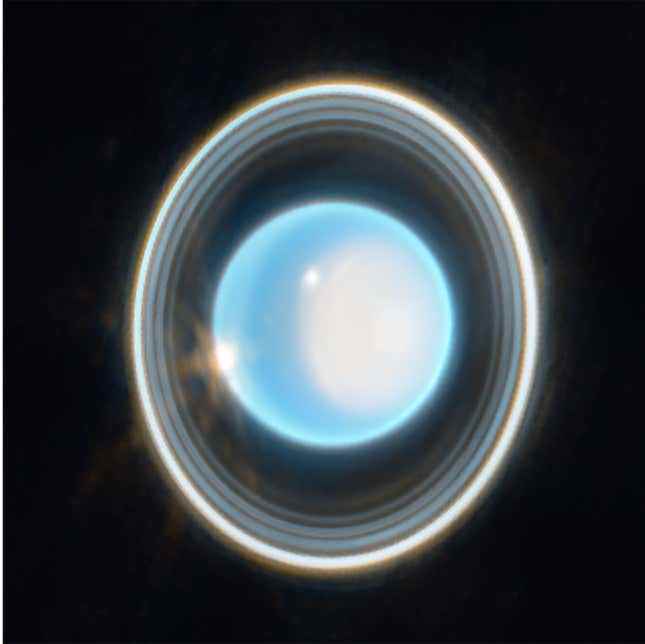 Uranüs, bu son Webb görüntüsünde halkalanmıştır.