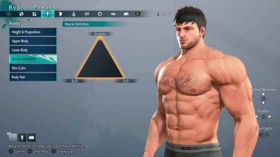 Street Fighter 6 Dünya Turu önizlemesinde yaratılan kaslı bir adam.