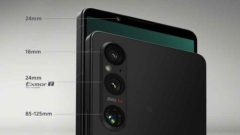 Sony Xperia 1 V kamera sensörlerinin yakından görünümü