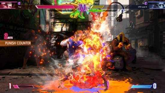Street Fighter 6 Luke, Jamie'yi Rising Uppercut ile piyasaya sürdü.