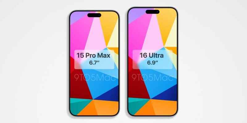 iPhone 16 ve 15 Pro Max CAD görüntüleri, ekran boyutunu ve boyutlarını ortaya koyuyor