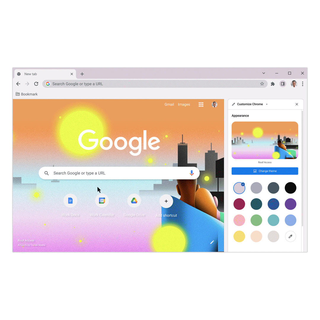Chrome tarayıcınızın rengini nasıl değiştireceğinizi gösteren bir video