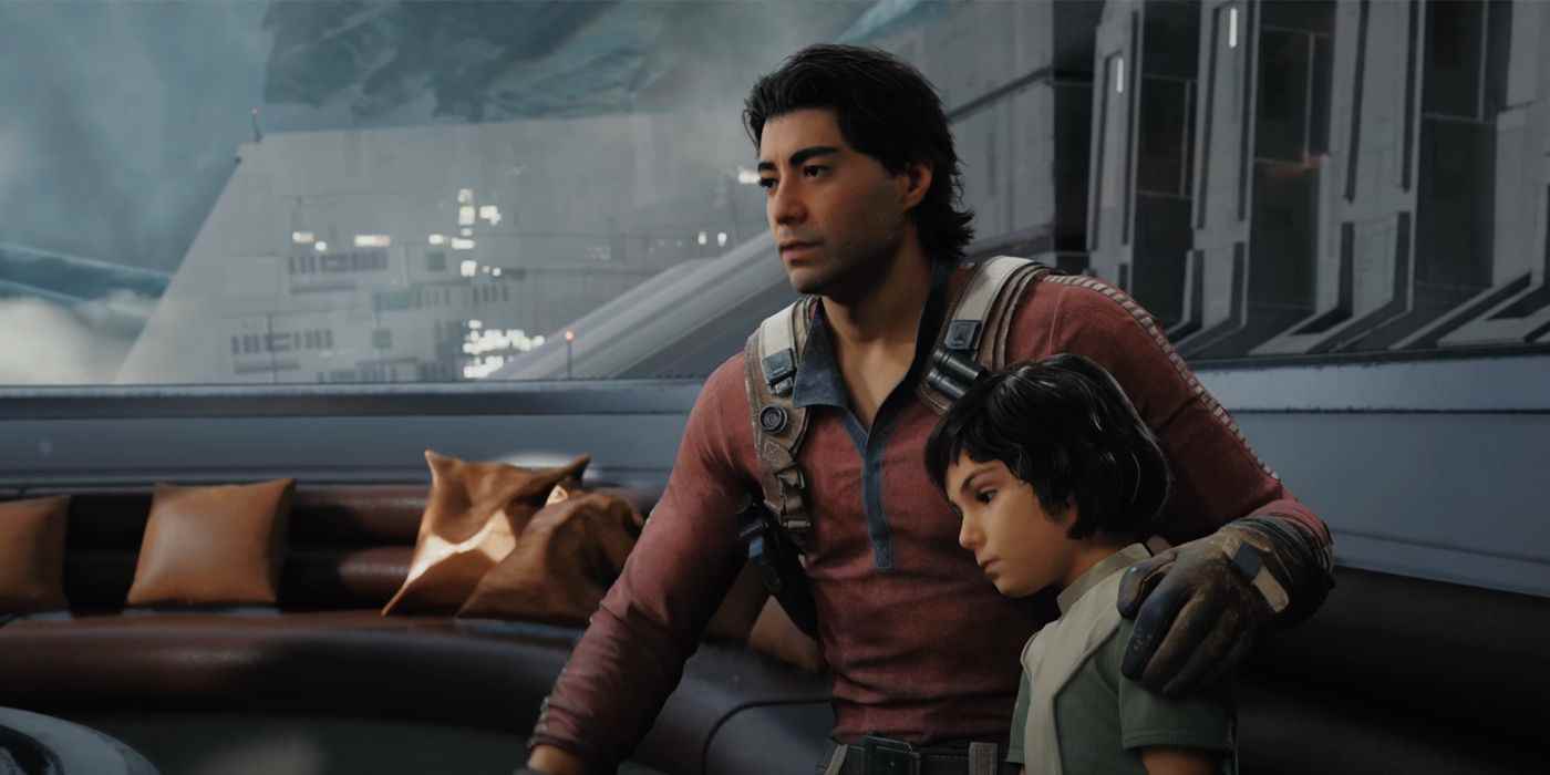 Bode Akuna, Star Wars Jedi: Survivor'da kızı Kata'yı kucaklıyor