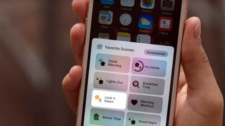 Akıllı telefonda Apple HomeKit uygulaması.