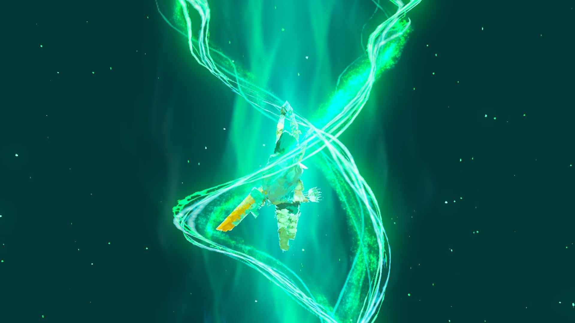 The Legend of Zelda Tears Of The Kingdom Link Ascend Yeteneğini Kullanıyor