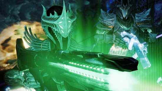 Destiny 2 Ghosts of the Deep zindan kılavuzu: Bir Guardian, Titan'ın yeşilimsi derinliklerine giriyor.