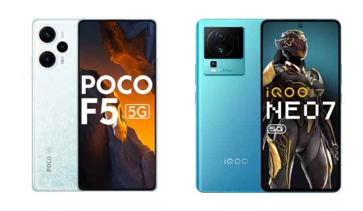 Poco F5 5G ve iQoo Neo7 5G: 30.000 Rs altında iki akıllı telefon karşılaştırıldı
