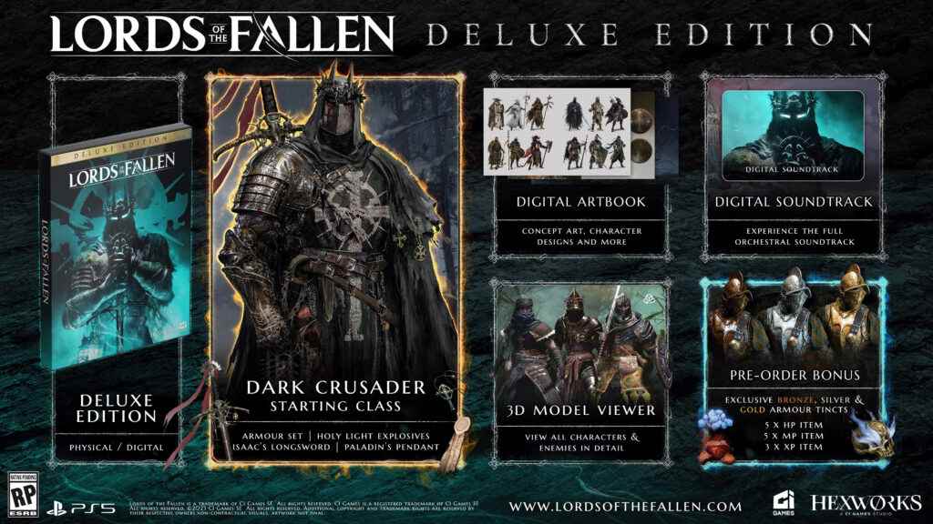 Lords of the Fallen Deluxe Edition İçeriği