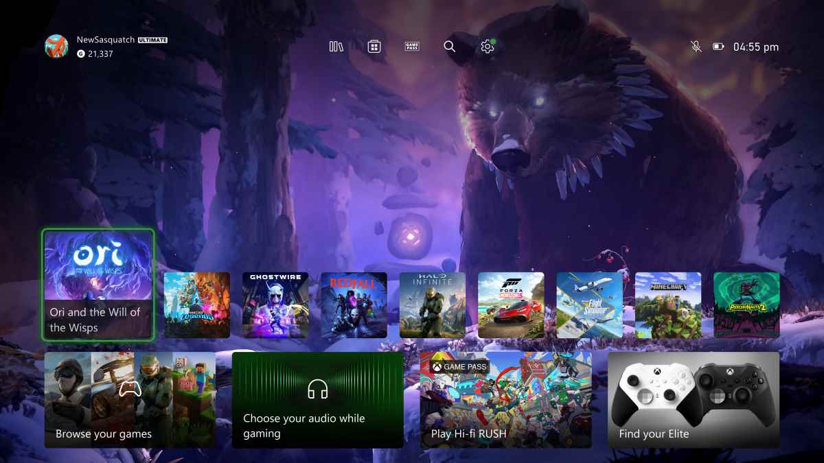 Xbox Insider'ların kullanımına sunulan Xbox Series X|S yeni kontrol paneli