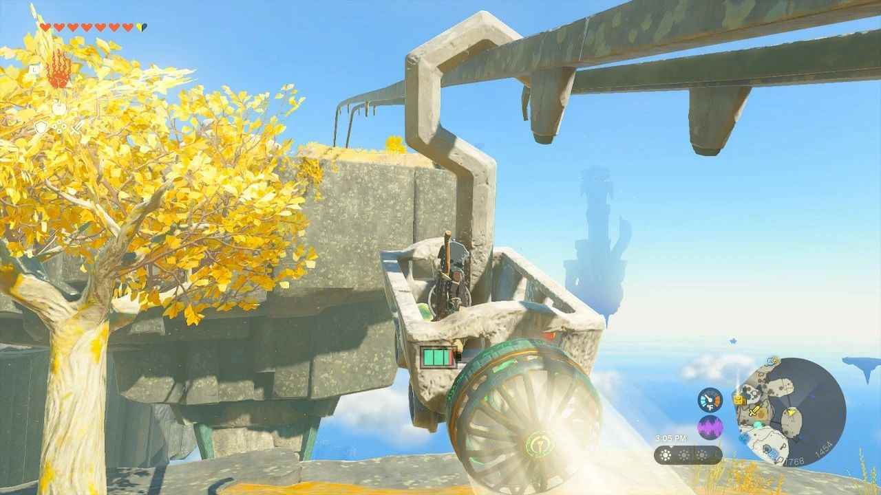 Zelda: Tears of the Kingdom'da maden arabasını uçurmak