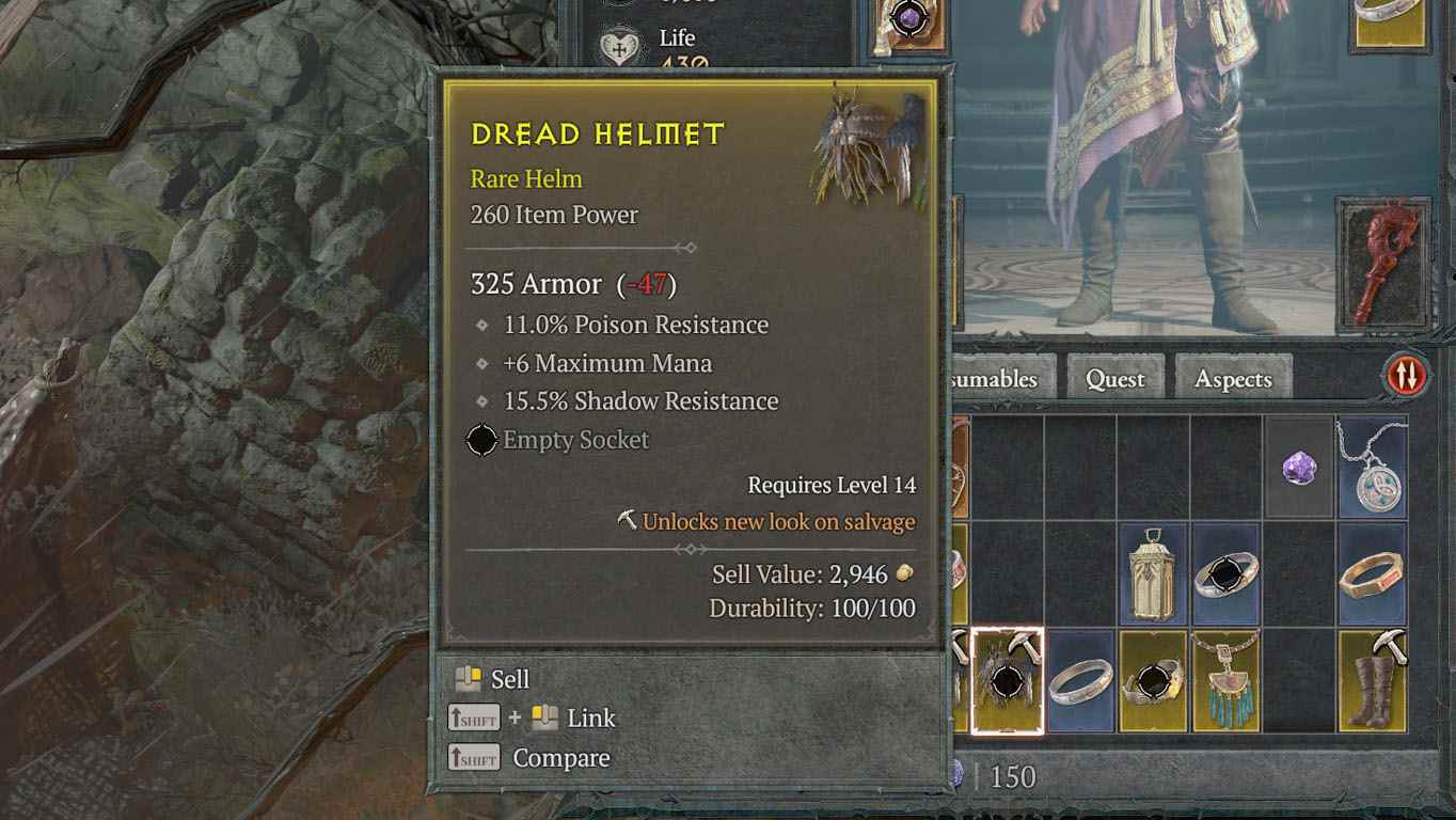 Diablo 4: Donanımla genel Mana'yı artıran büyücü.