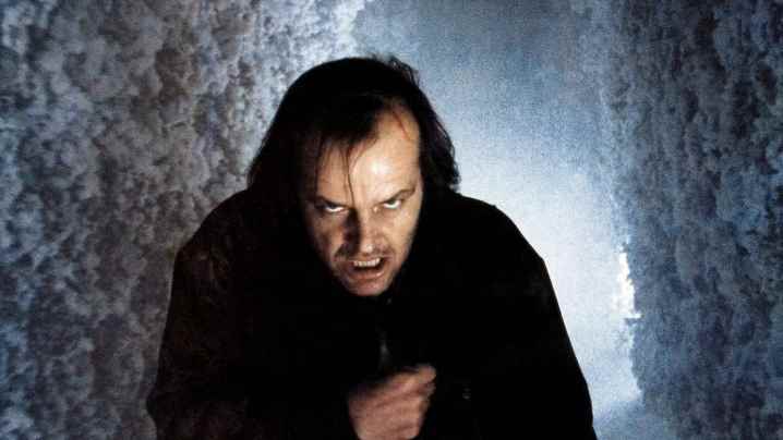 Jack Nicholson The Shining'de kameraya bakıyor.