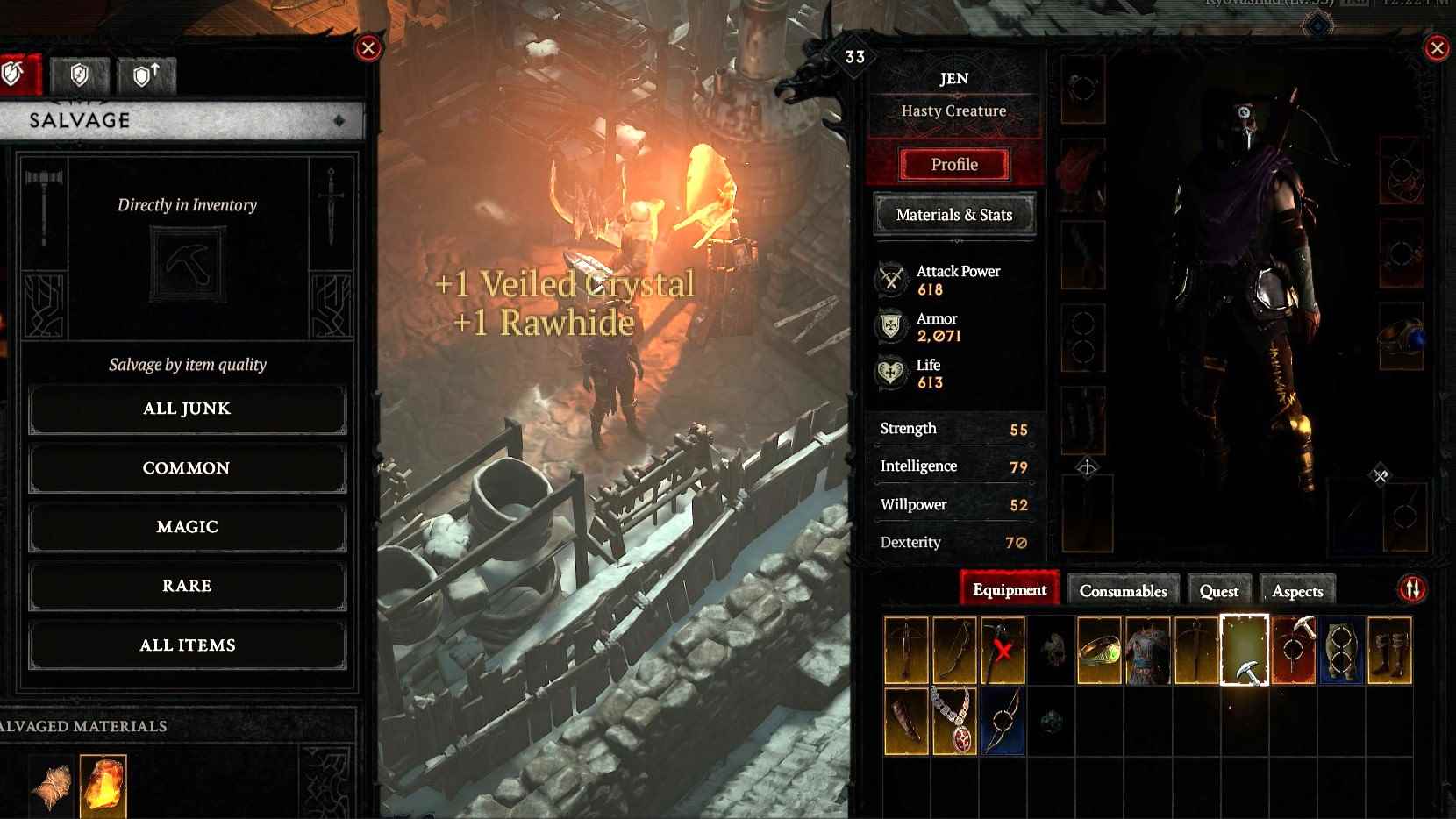 Diablo 4 envanterindeki mücevherlerin resmi