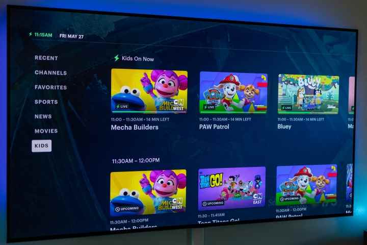 Hulu With Live TV'de çeşitli Çocuk şovları.