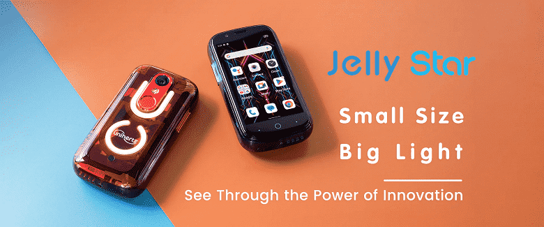 Üç inç ekrana, NFC'ye, 48 MP'ye ve 3,5 mm'ye sahip küçük, şeffaf bir akıllı telefon.  Unihertz Jelly Star, 139 Dolar Olarak Fiyatlandırıldı