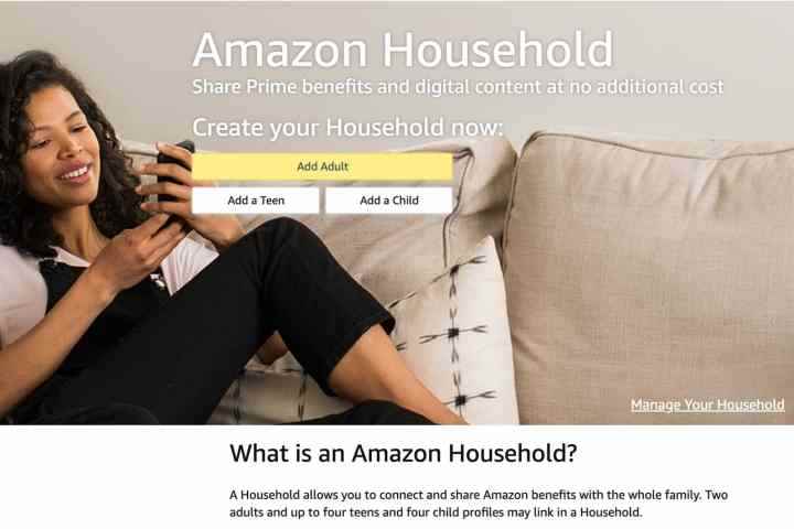 Amazon Ev ana sayfası. 