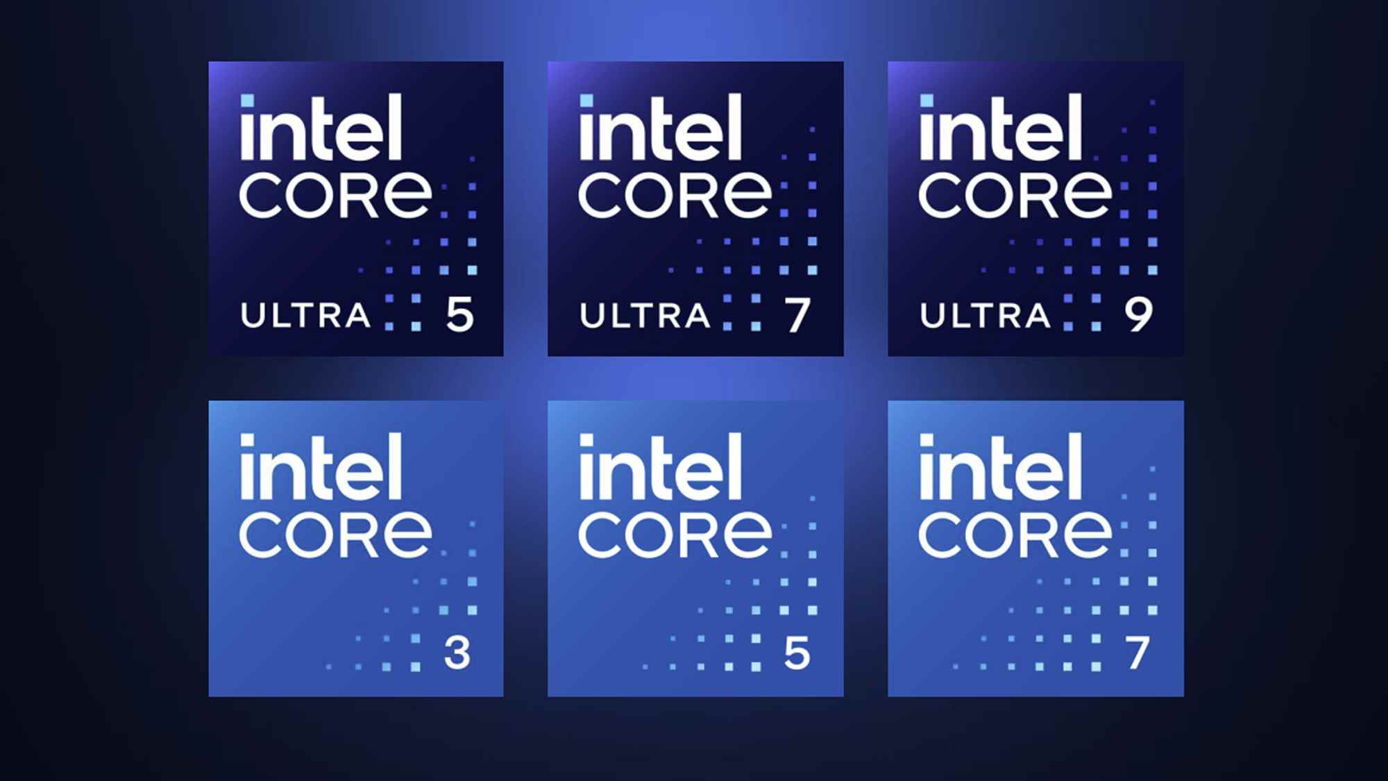 Intel Core ve Intel Core Ultra işlemciler için rozetler