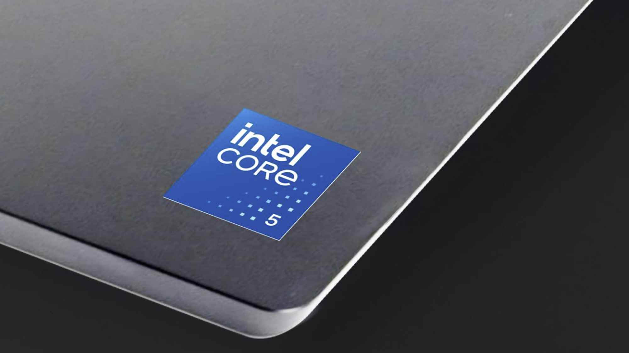 Bir dizüstü bilgisayarda yeni Intel Core 5 rozeti