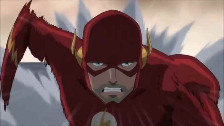"Justice League Dark: Apokolips War"da çalışan Flash.