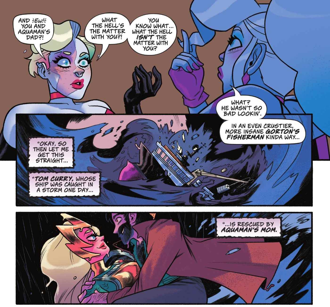 Harley Quinn, Aquaman'in Kökenini Bozuyor