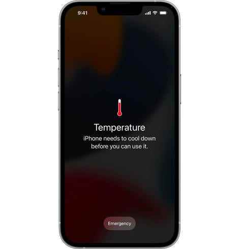 iPhone yüksek sıcaklık uyarısı