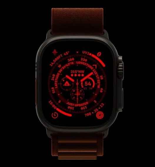 Wayfinder kadranlı Apple Watch Ultra Gece Modu - Apple Watch Ultra, otomatik 