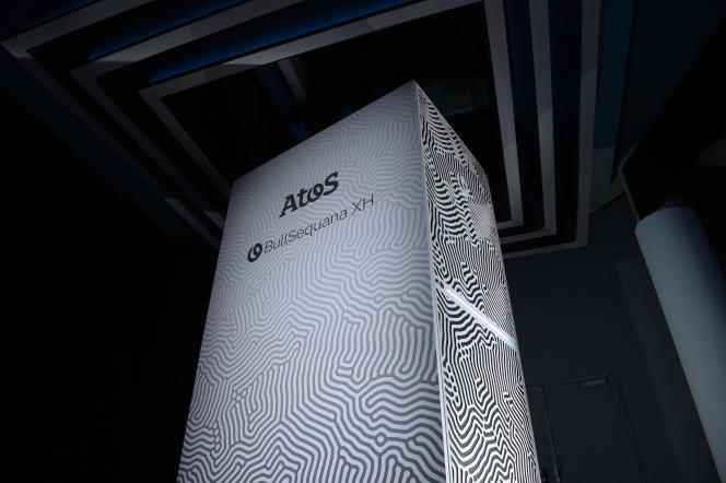 Atos'un BullSequana XH3000 süper bilgisayarı 16 Şubat 2022'de Paris'te.