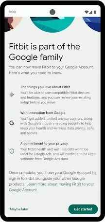Image Source - Google - Bugünden itibaren Google kimlik bilgilerinizi kullanarak Fitbit hesabınıza giriş yapmaya başlayabilirsiniz.