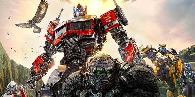 Transformers: Rise of the Beasts'in ana afişi.