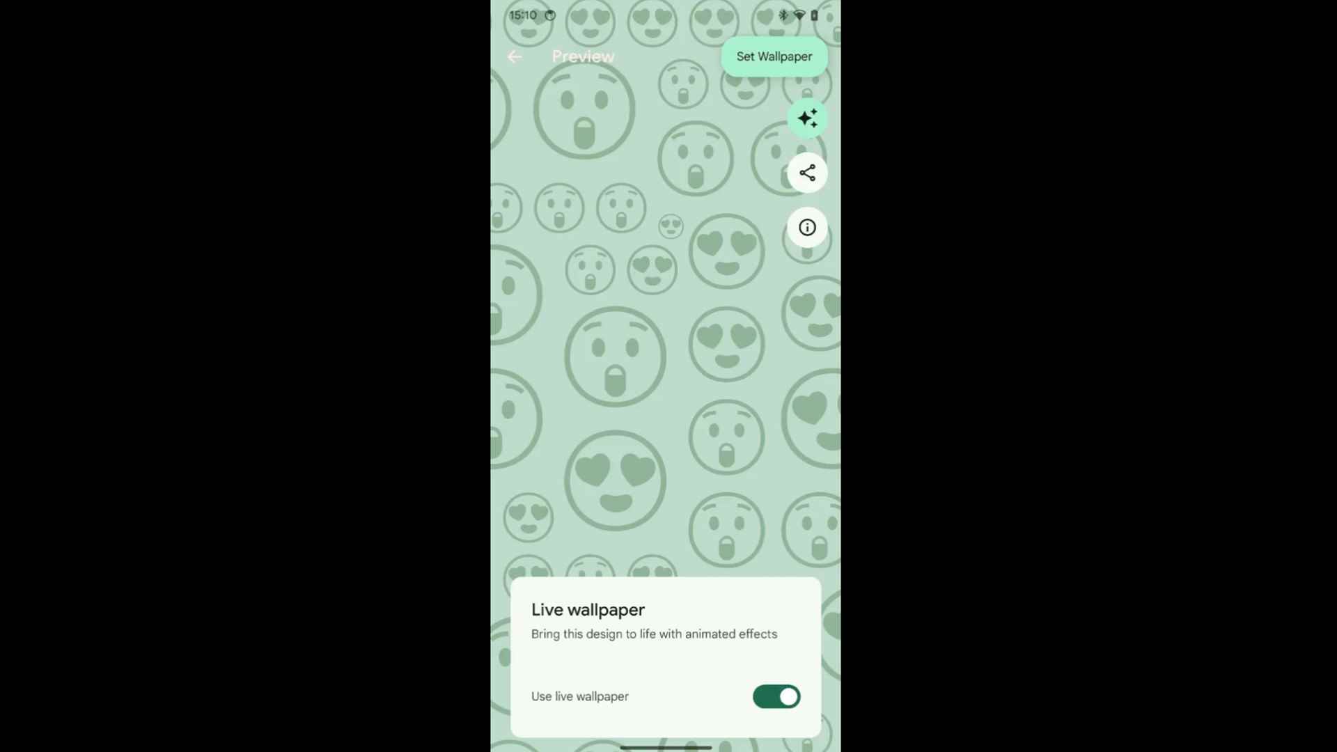 Android 14'te Emoji Duvar Kağıdı