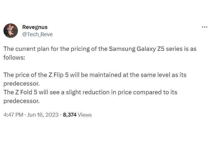 Galaxy Z Fold 5 fiyat söylentisi, insanların bunun yerine Pixel Fold'u satın almasını engelleyebilir
