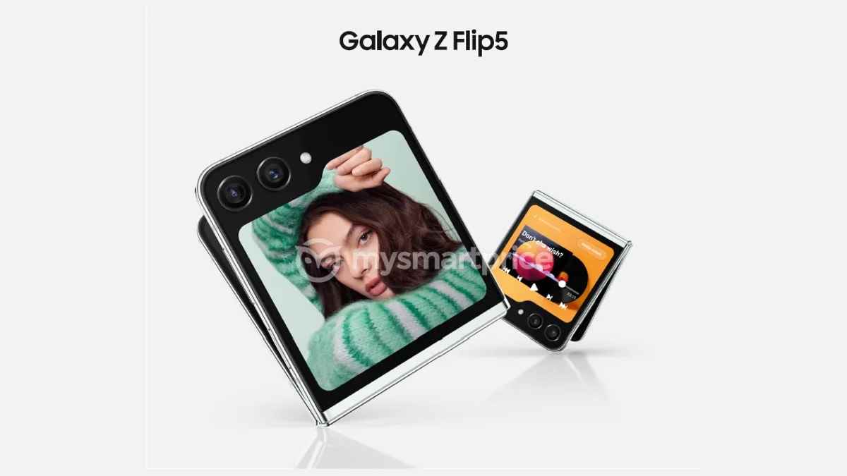 galaxy z flip 5 mysmartprice Samsung Galaxy Z Flip 5'in iddia edilen basın görseli