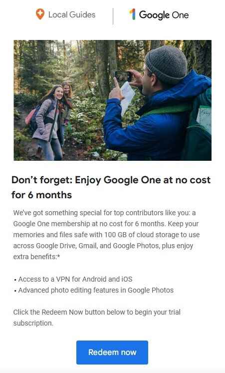 Google, yazara altı aylık ücretsiz Google One bulut depolama alanı veriyor - Yerel Rehberler'e katılın, Google Haritalar kullanıcılarına yardım edin ve ödüller kazanın