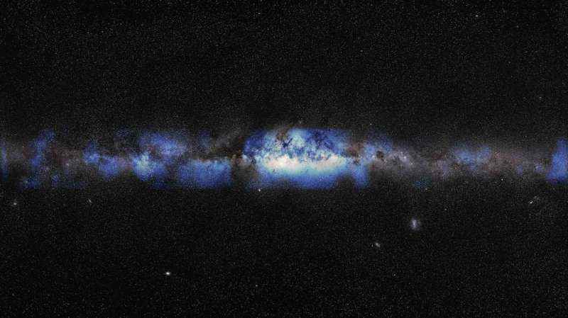 Galaksimizin bir nötrino portresi, Samanyolu'nun içinden gelen yüksek enerjili parçacıkları ortaya çıkarıyor