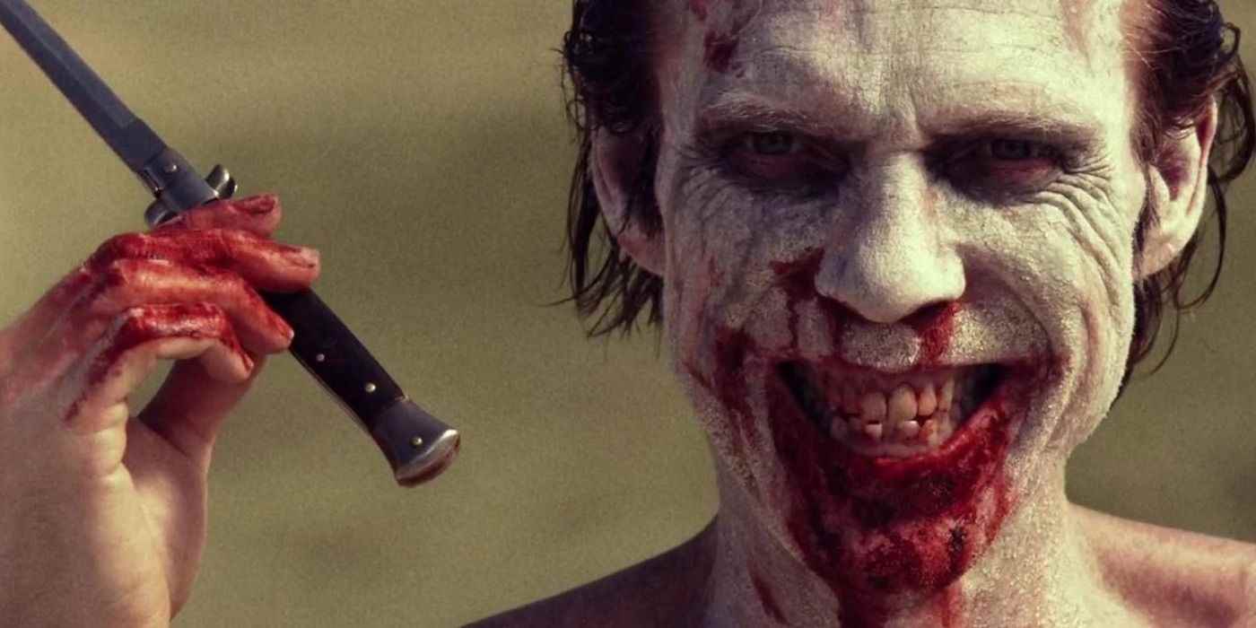 Kötü bir palyaço Rob Zombie's 31'de bıçak tutuyor