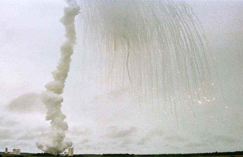 1996'da ilk Ariane 5 lansmanının patlaması
