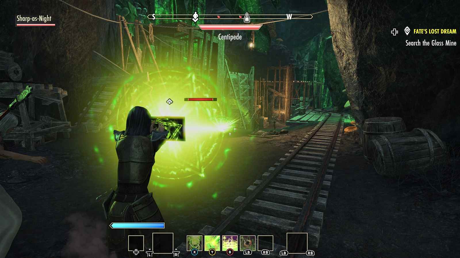 The Elder Scrolls Online Arcanist ışın saldırısı