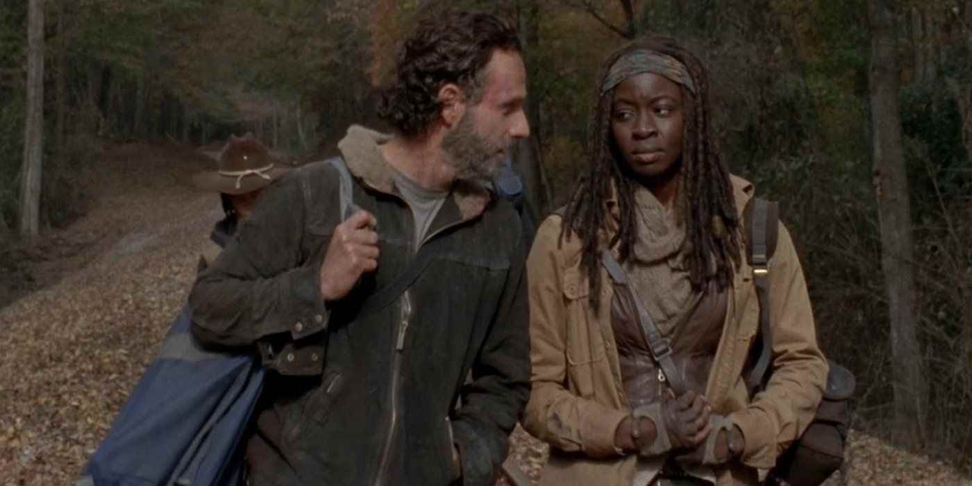 Walking Dead'de Rick ve Michonne birlikte