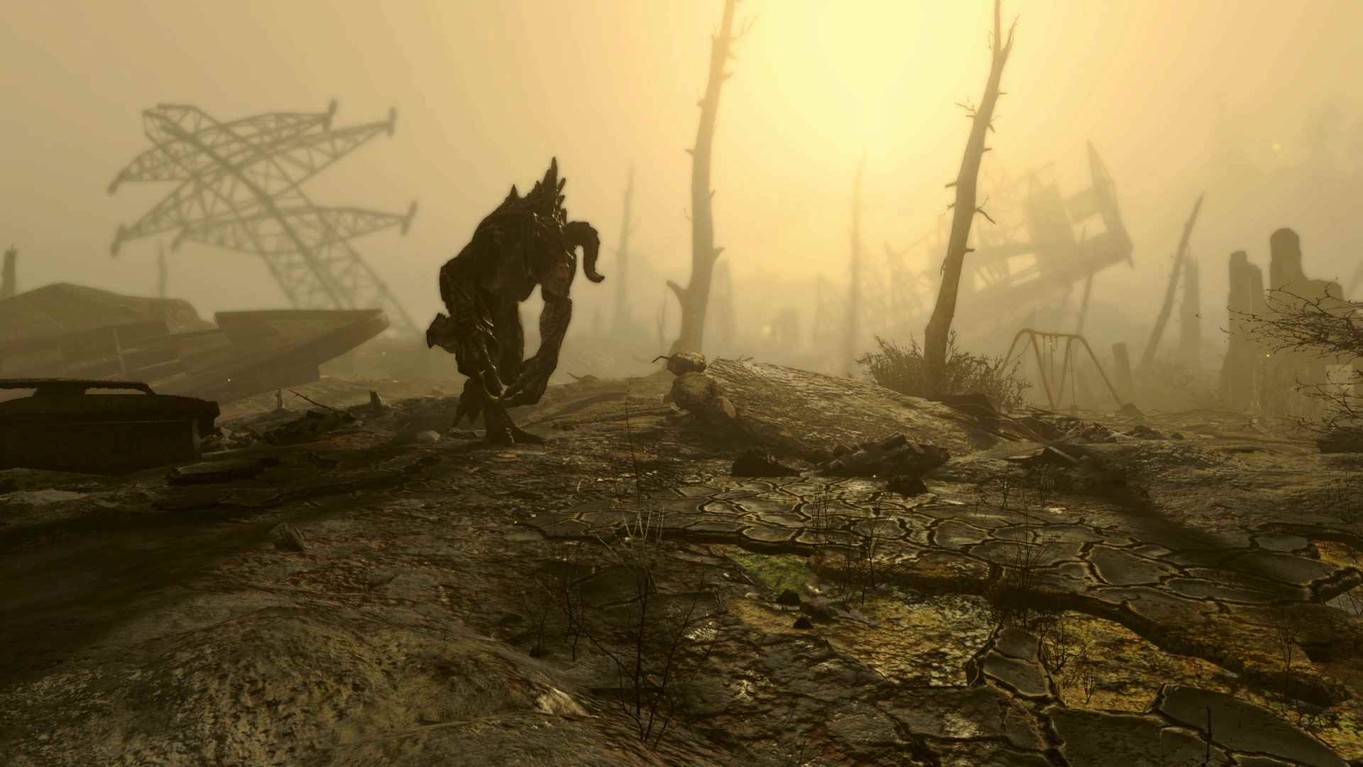 Fallout 4 gerçekçilik modu: Korkunç bir yaratık, Bethesda RPG oyunu Fallout 4'ten Deathclaw
