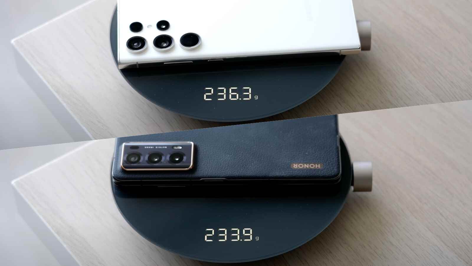 Honor Magic V2, Galaxy S23 Ultra'dan daha hafif!  - Galaxy Z Fold 5: Piyasadaki en iyi katlanır yeni telefon - Honor Magic V2 olmasaydı