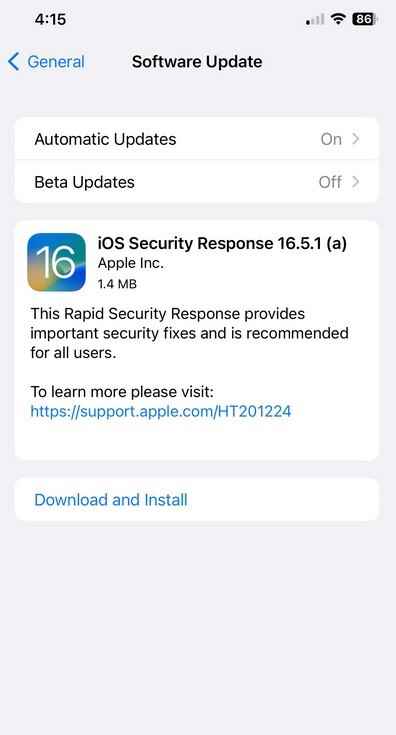 Apple, Rapid Security Response aracılığıyla iOS ve iPadOS 16.5.1 için bir güvenlik yaması yayınladı - Apple, iPhone ve iPad için şimdi yüklemeniz gereken özel güvenlik güncellemelerini yayınlıyor